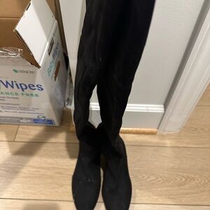 Ann Taylor Black Over the Knee Boots